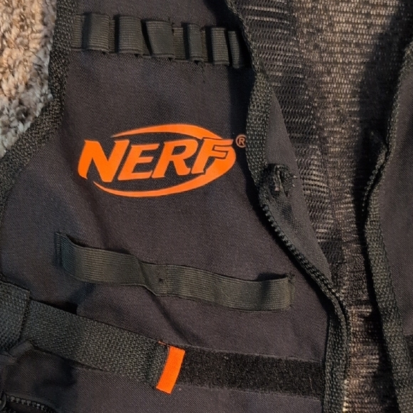 ⭐3/$21⭐Nerf Black and Orange Tactical Vest - Picture 2 of 4